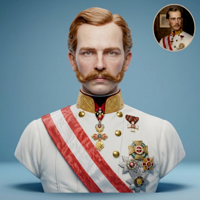 Franz Joseph I Emperor of Austria 3D Printable Bust