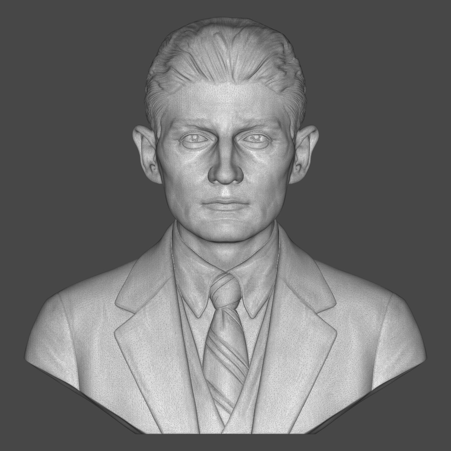 Franz Kafka 3D Printable Bust 3D Model