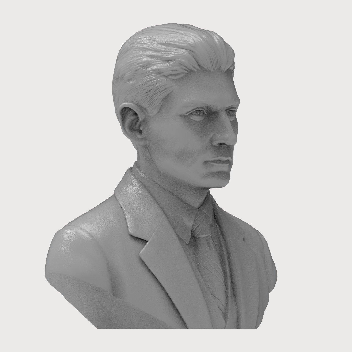 Franz Kafka 3D Printable Bust 3D Model