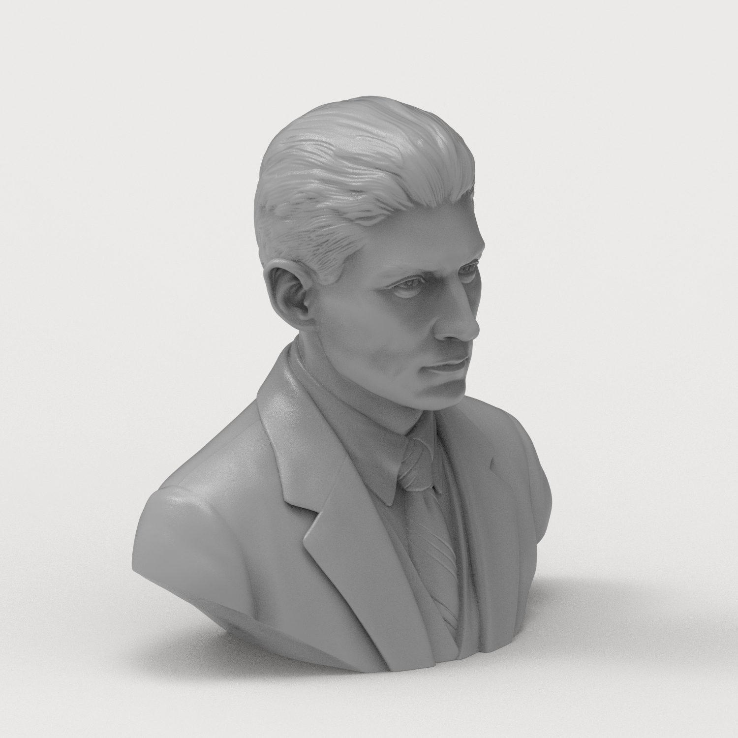 Franz Kafka 3D Printable Bust 3D Model
