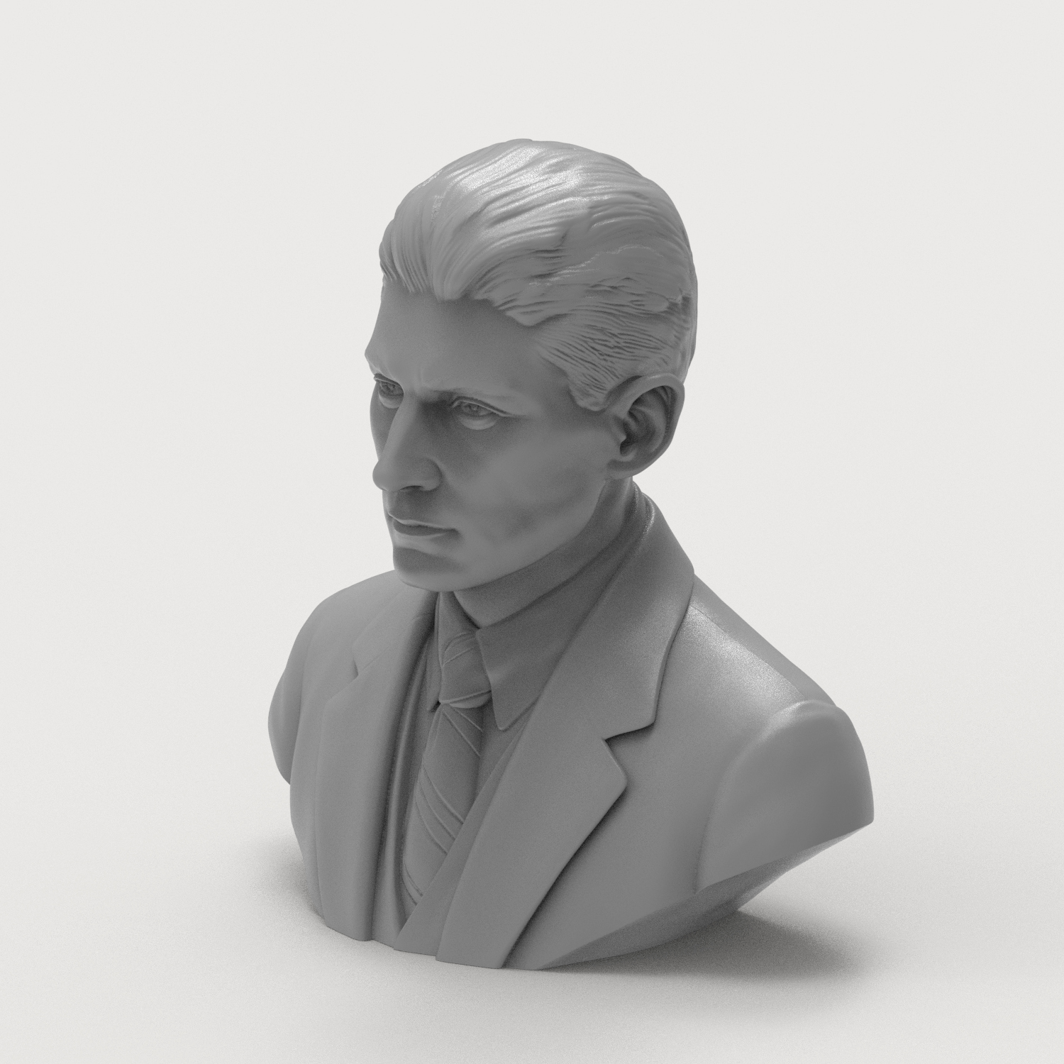 Franz Kafka 3D Printable Bust 3D Model