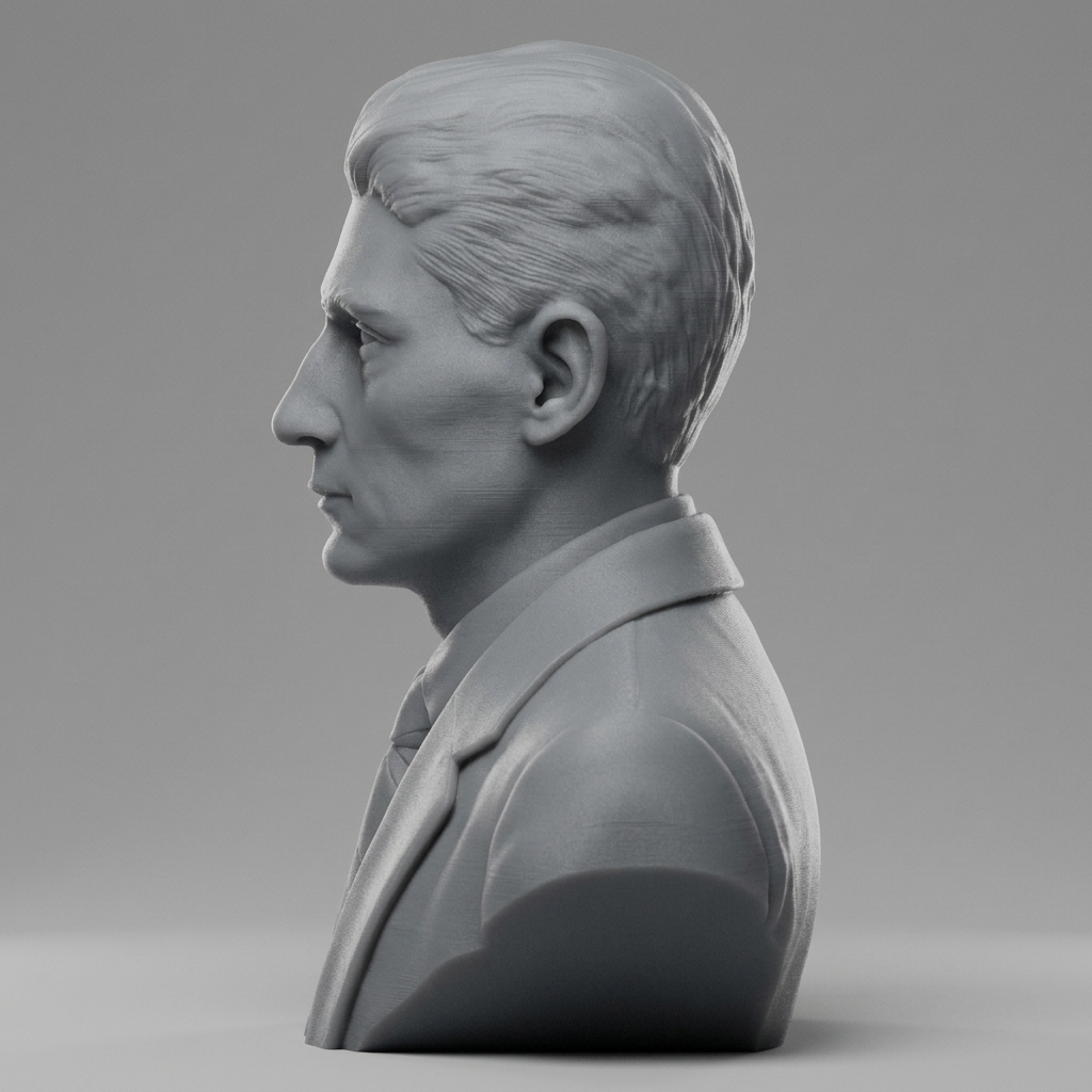 Franz Kafka 3D Printable Bust 3D Model