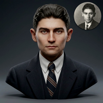 Franz Kafka 3D Printable Bust