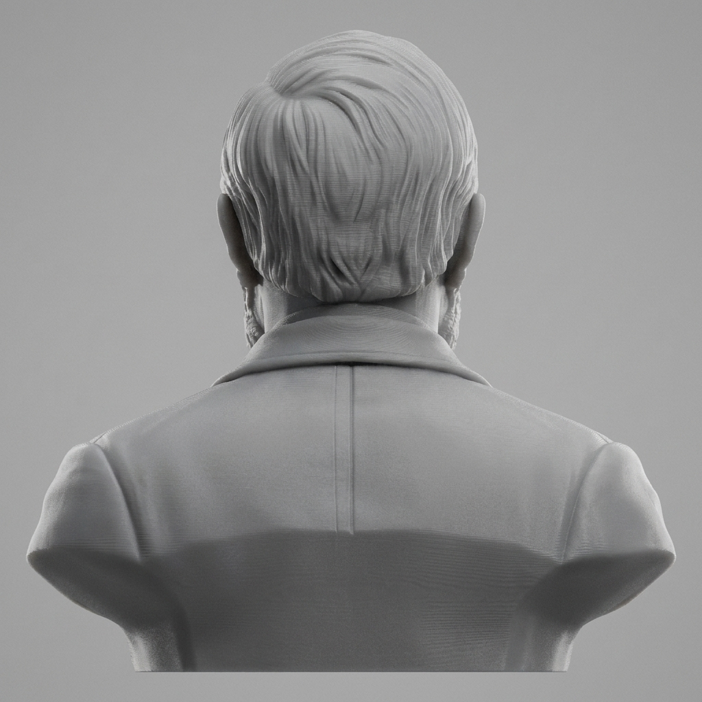 Friedrich Engels 3D Printable Bust 3D Model