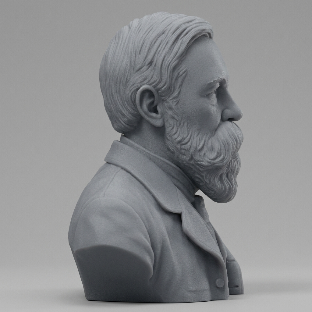 Friedrich Engels 3D Printable Bust 3D Model