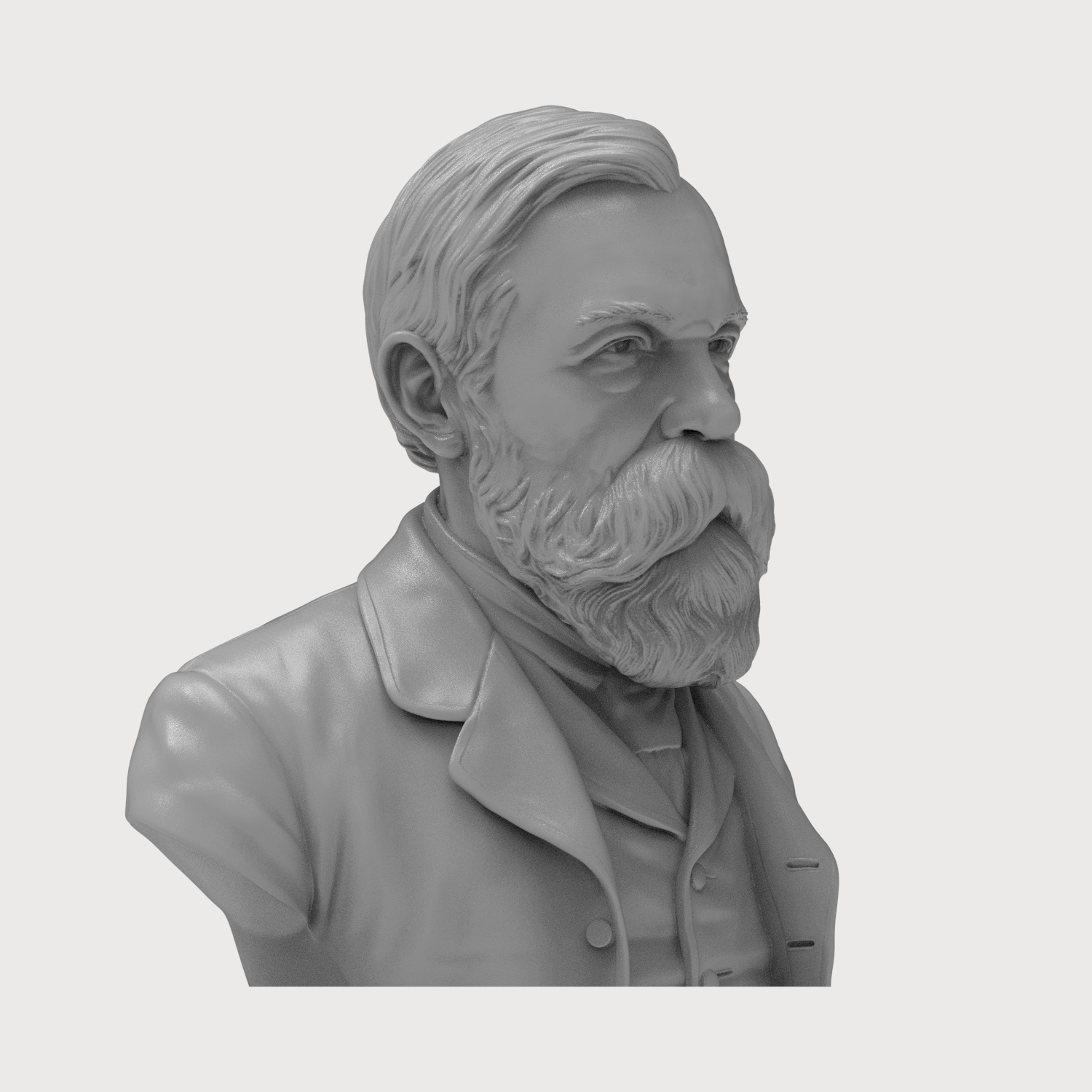 Friedrich Engels 3D Printable Bust 3D Model