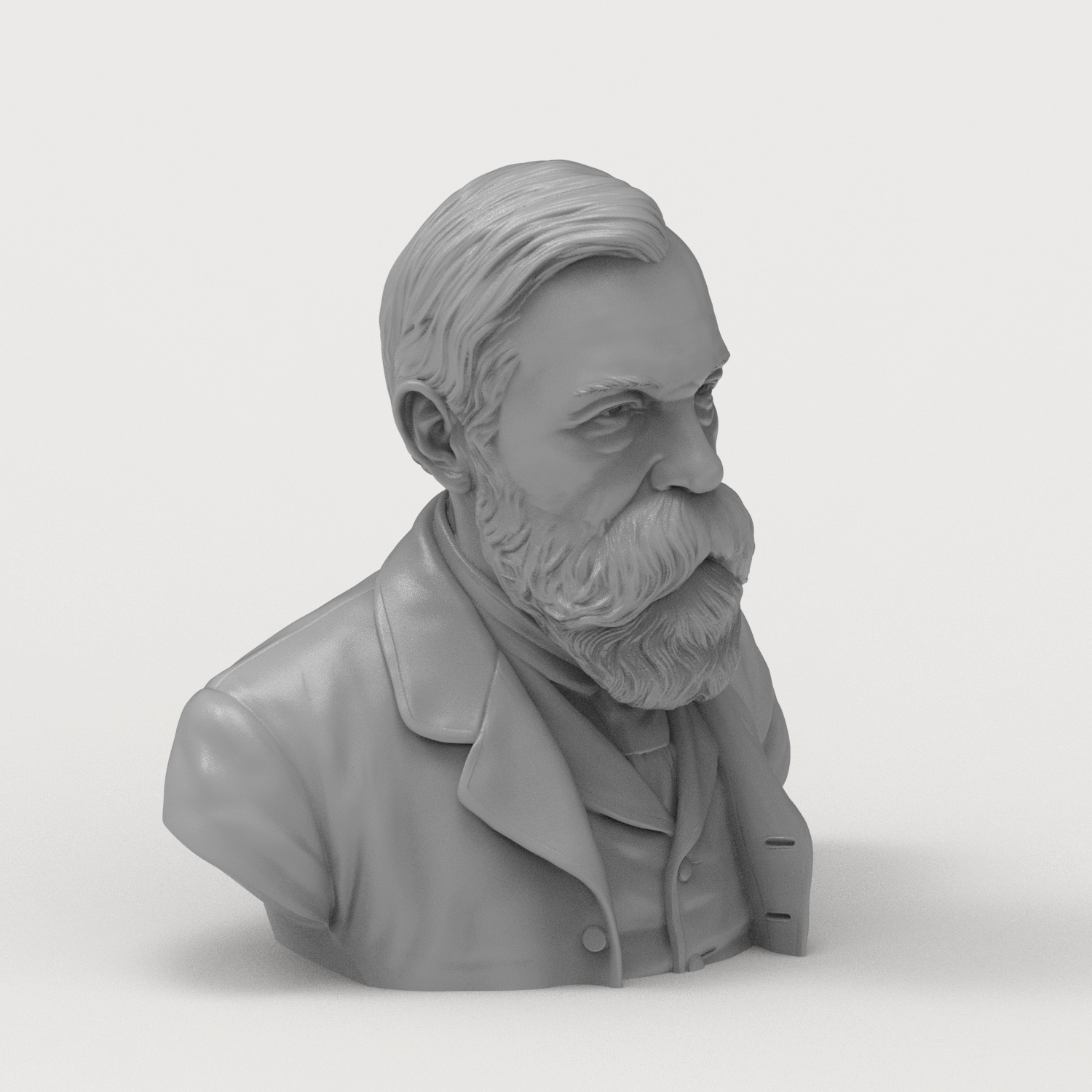 Friedrich Engels 3D Printable Bust 3D Model