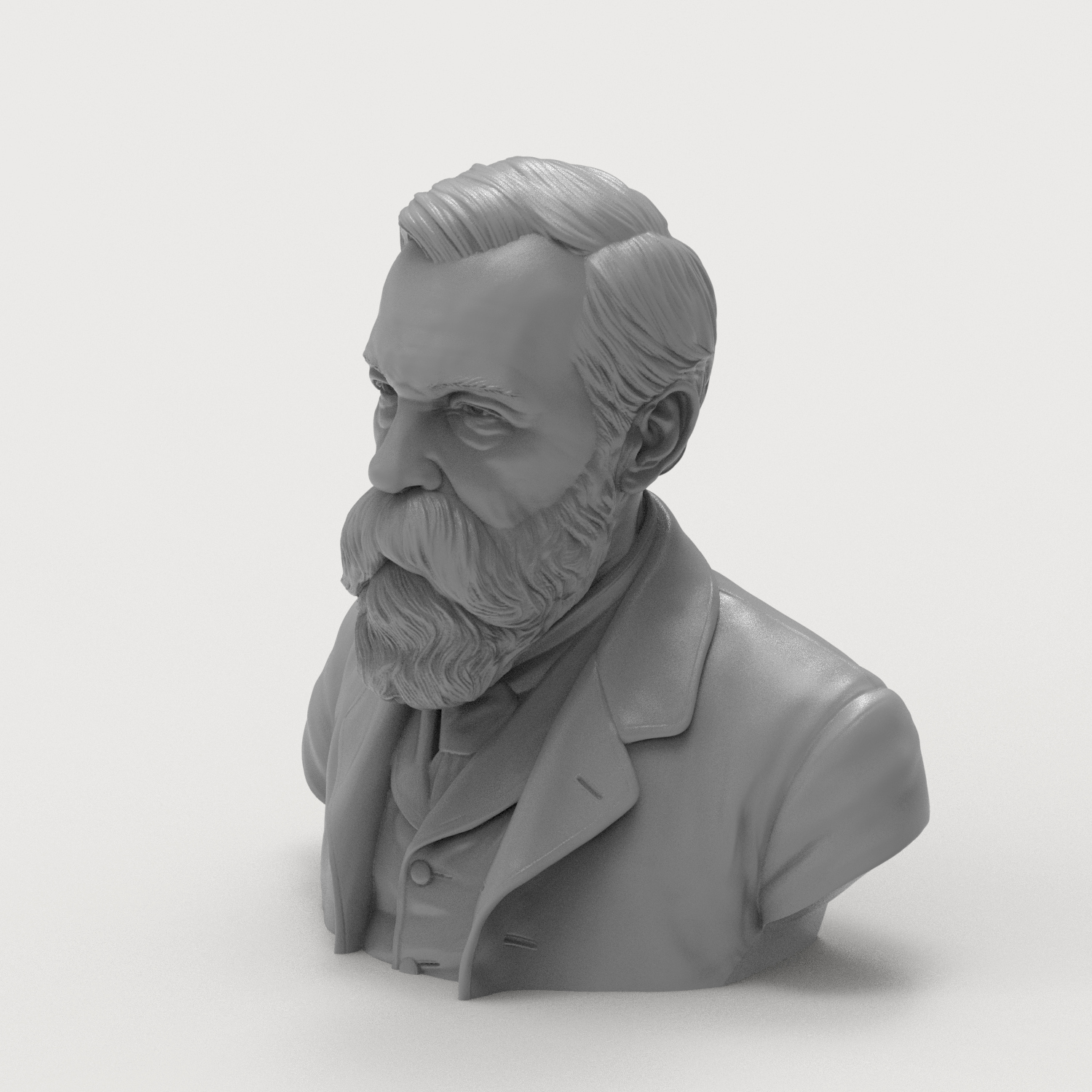 Friedrich Engels 3D Printable Bust 3D Model