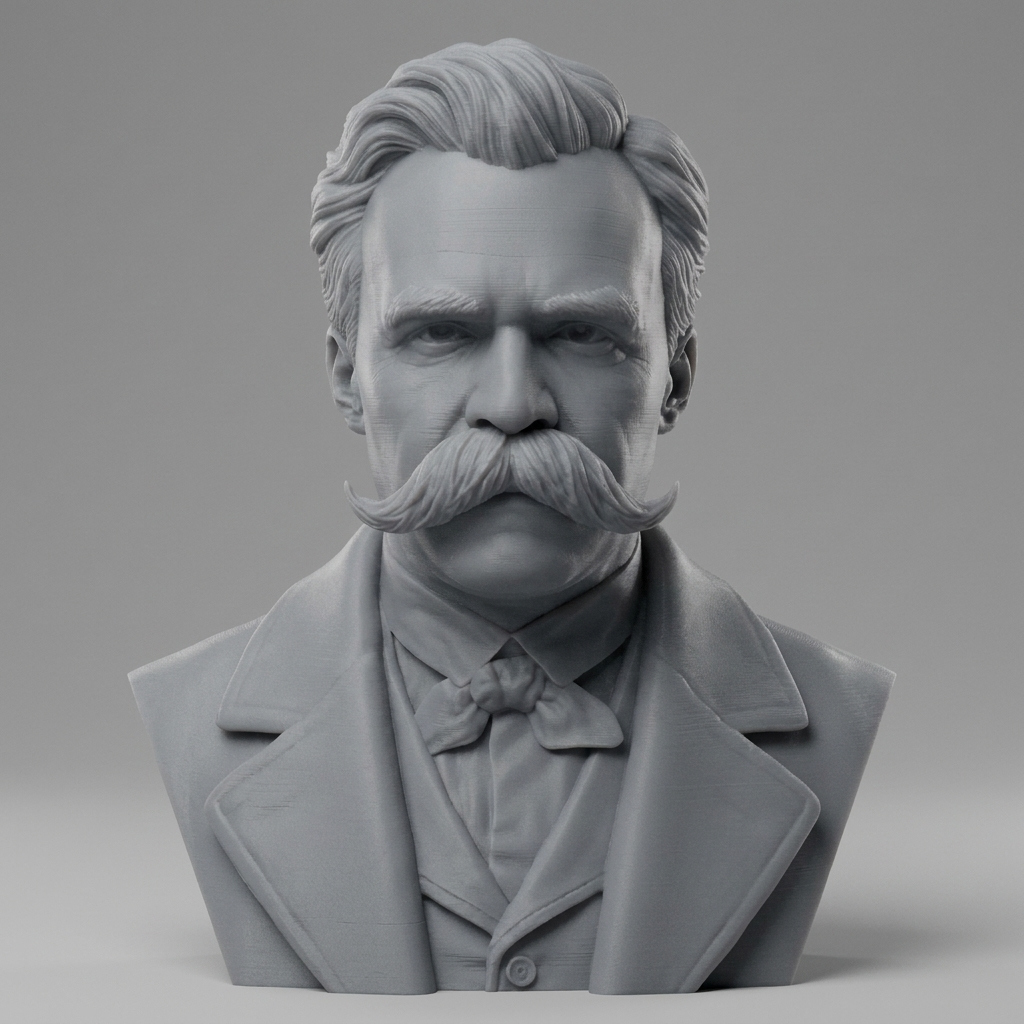 Friedrich Nietzsche 3D Printable Bust 3D Model