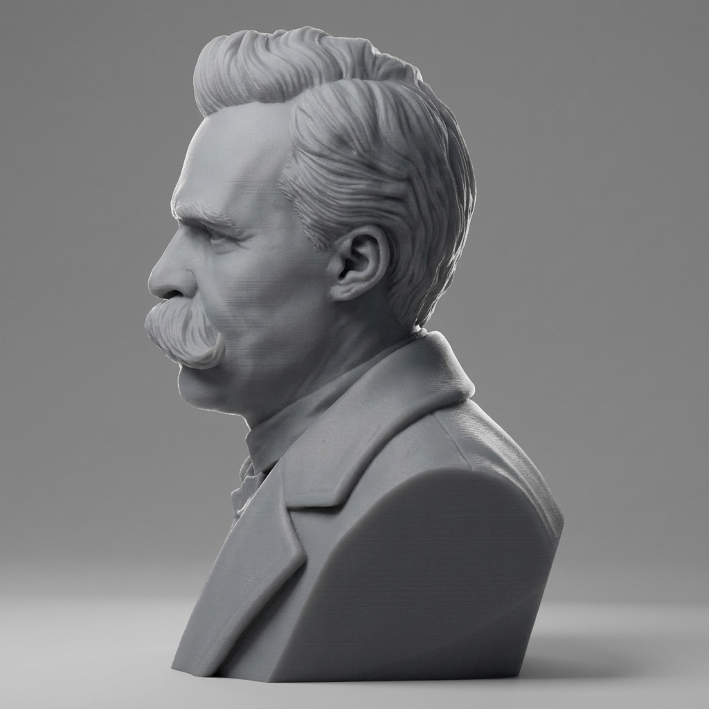 Friedrich Nietzsche 3D Printable Bust 3D Model