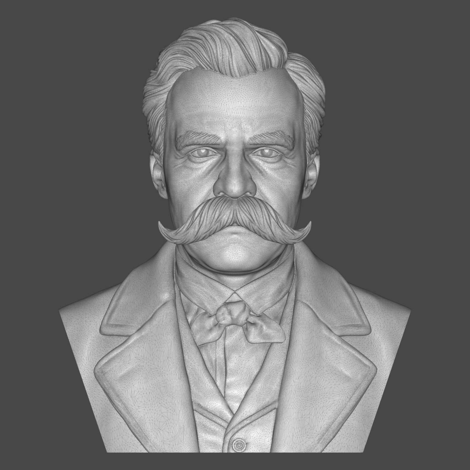 Friedrich Nietzsche 3D Printable Bust 3D Model