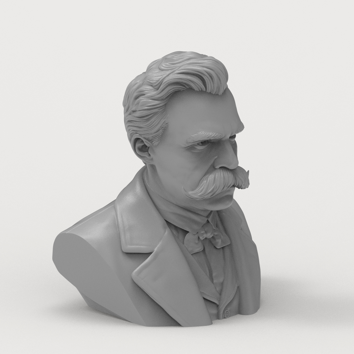 Friedrich Nietzsche 3D Printable Bust 3D Model