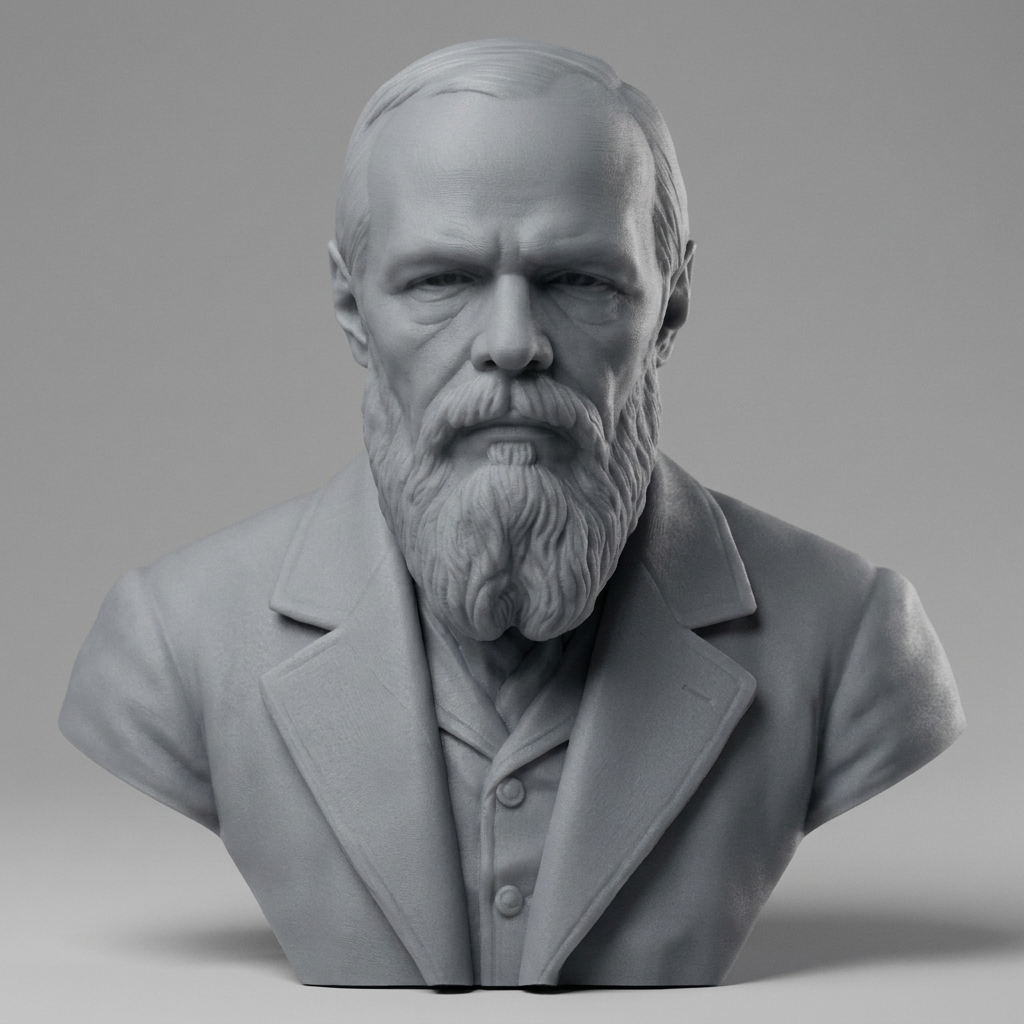 Fyodor Dostoevsky 3D Printable Bust 3D Model
