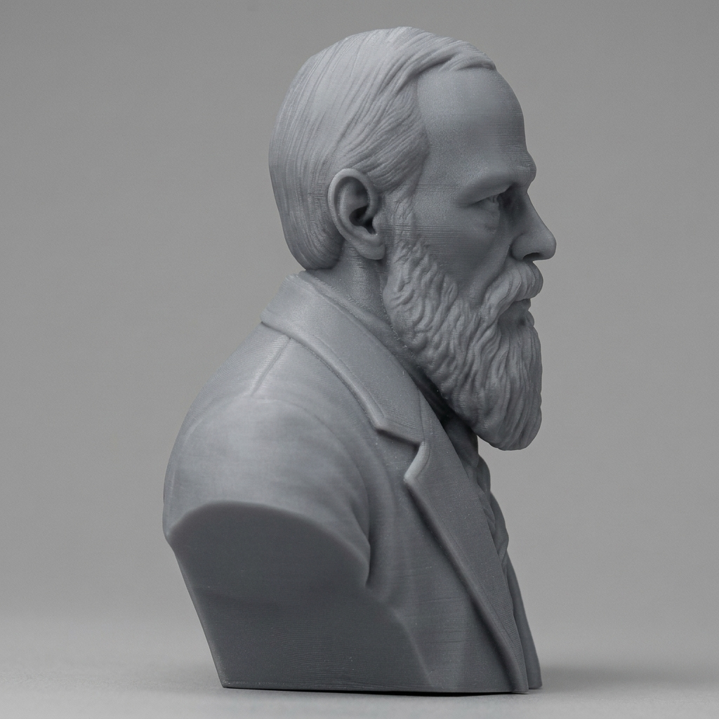 Fyodor Dostoevsky 3D Printable Bust 3D Model