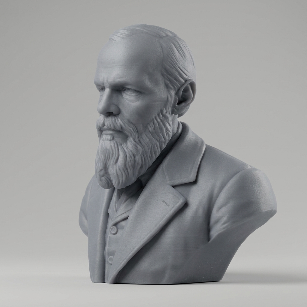 Fyodor Dostoevsky 3D Printable Bust 3D Model