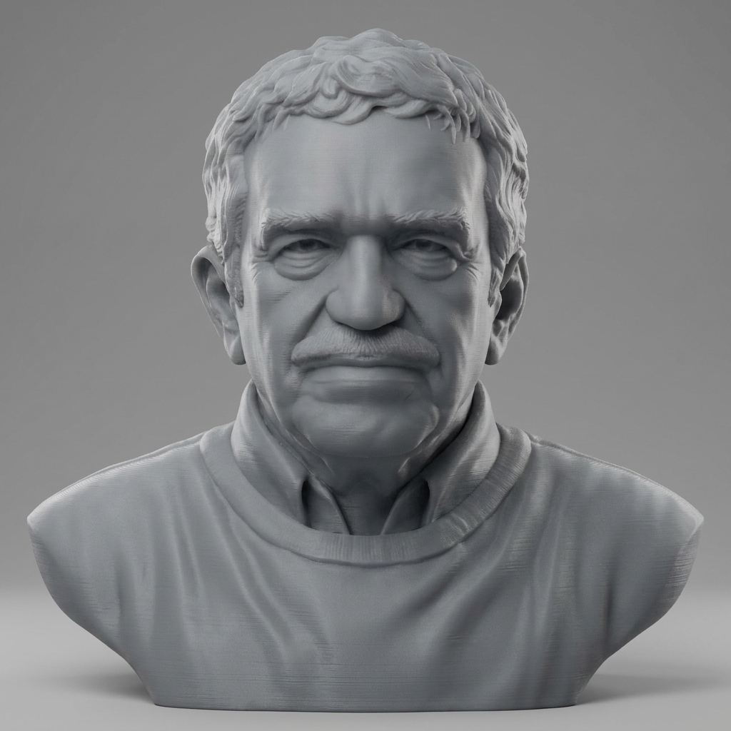 Gabriel García Márquez 3D Printable Bust 3D Model