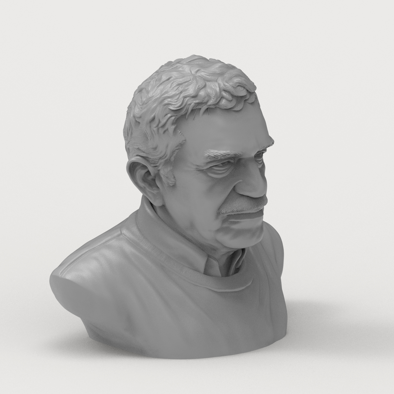 Gabriel García Márquez 3D Printable Bust 3D Model