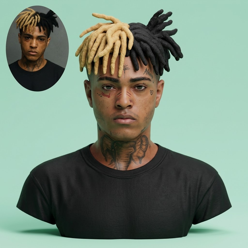 XXXTentacion 3D Printable Bust 3D Model