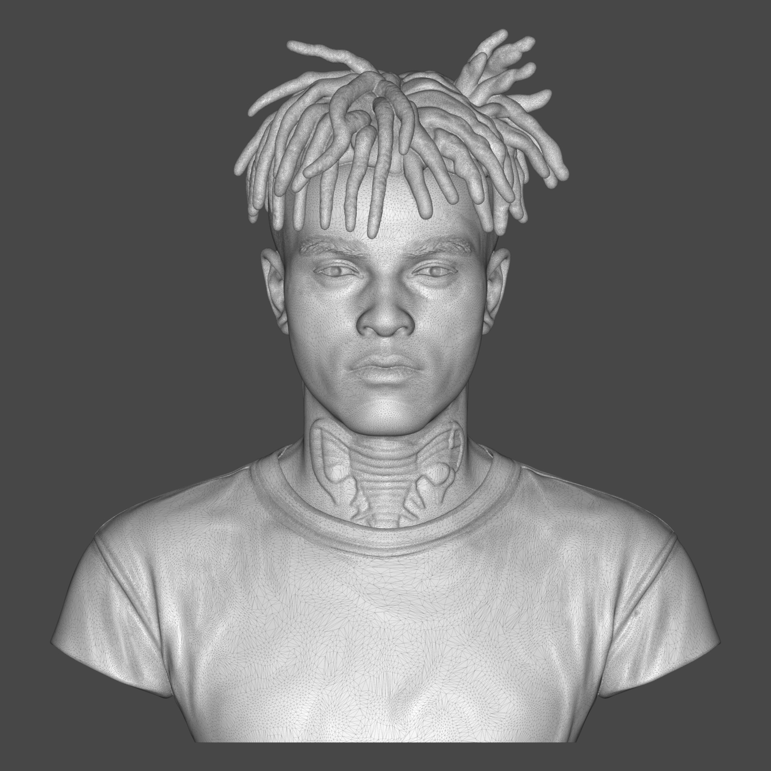 XXXTentacion 3D Printable Bust 3D Model