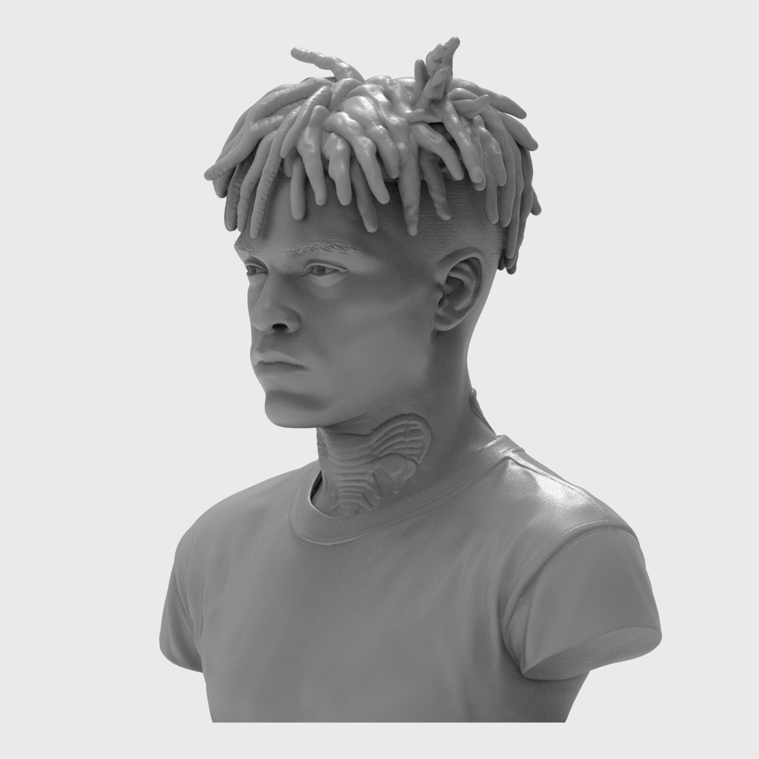 XXXTentacion 3D Printable Bust 3D Model