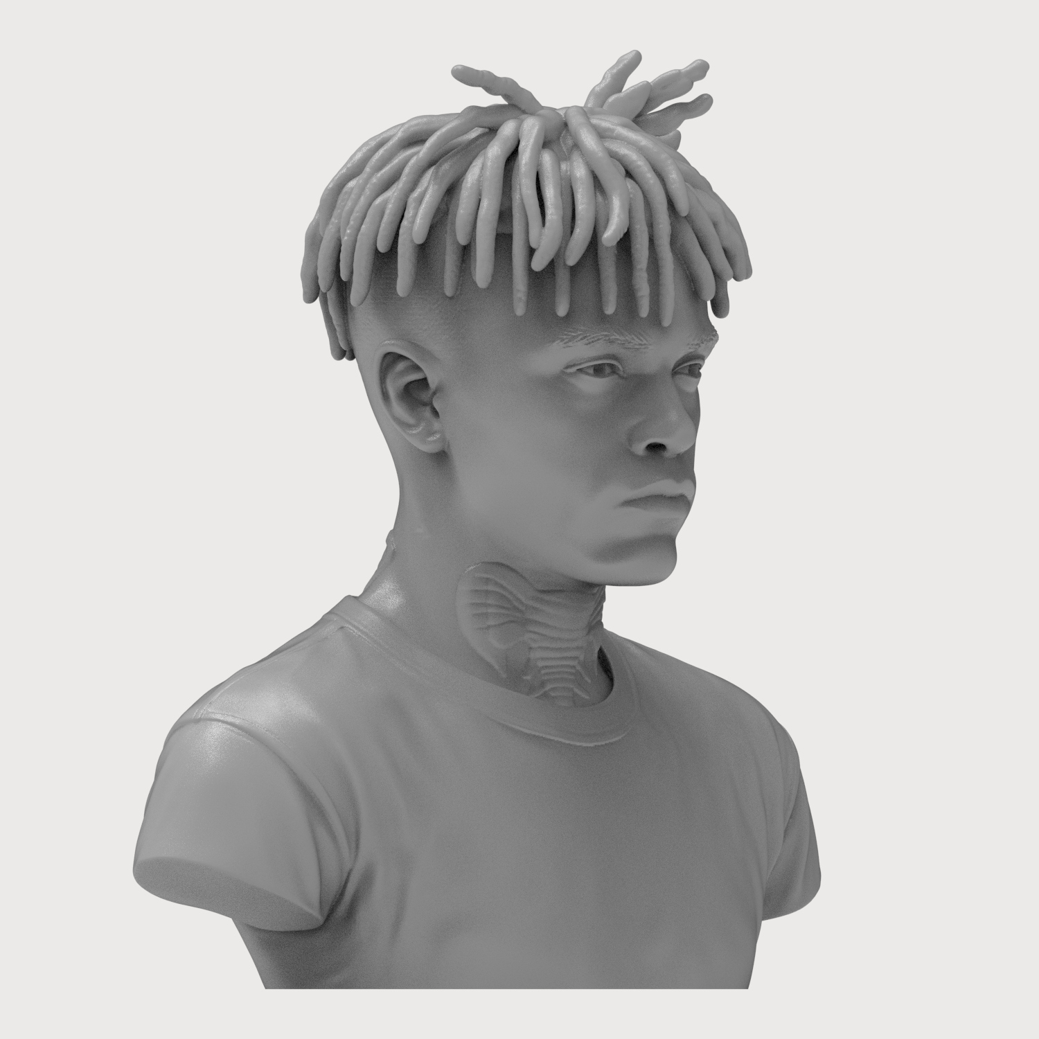 XXXTentacion 3D Printable Bust 3D Model