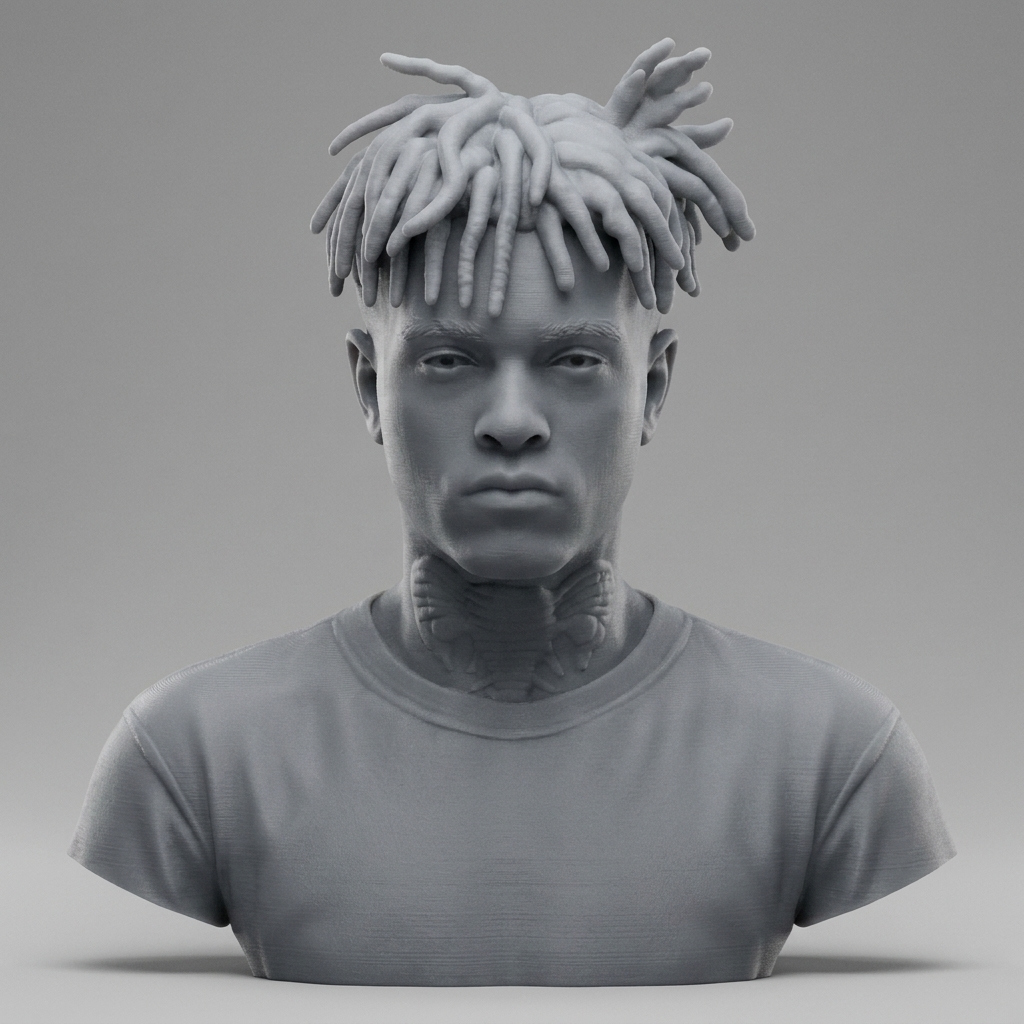 XXXTentacion 3D Printable Bust 3D Model