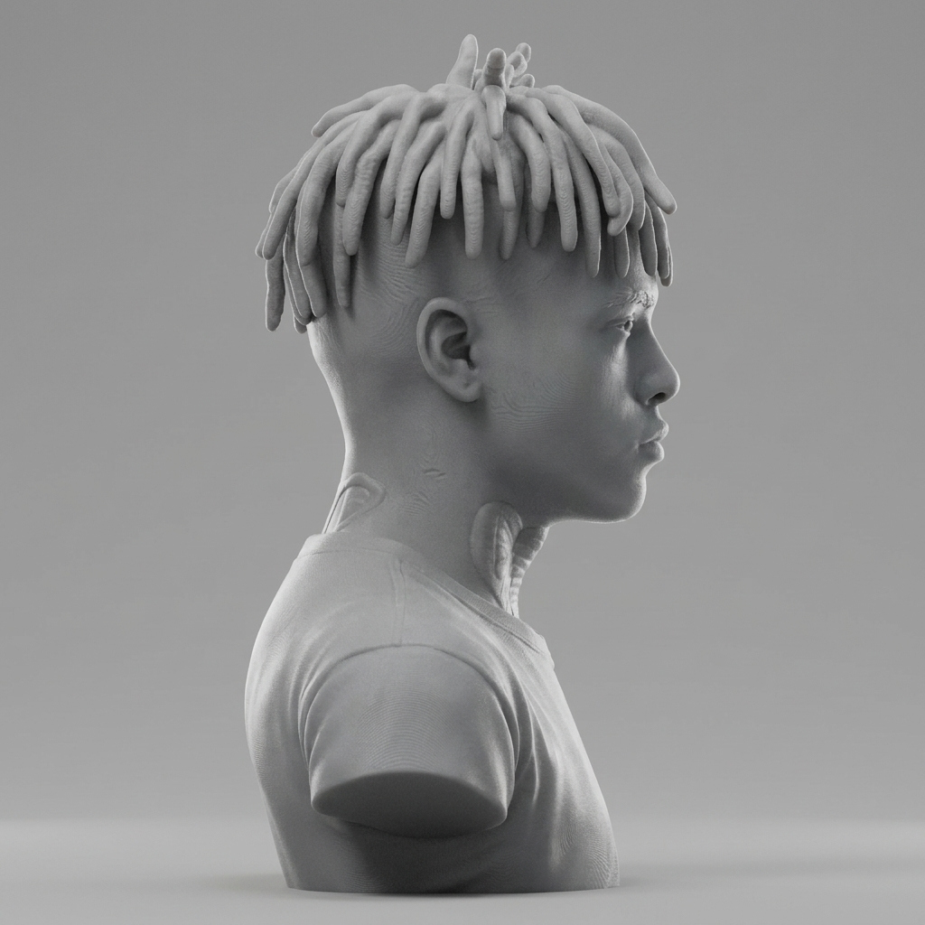XXXTentacion 3D Printable Bust 3D Model