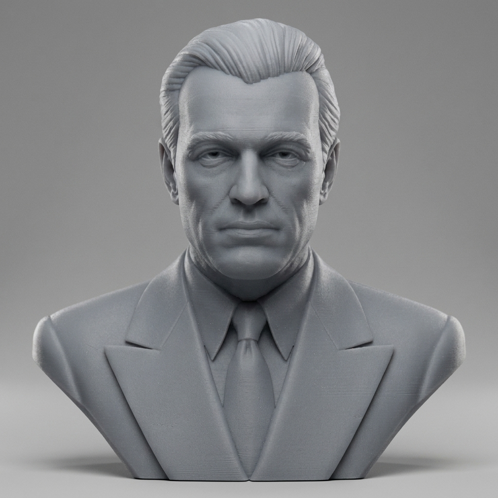 Gary Cooper Bust 3D Printable 3D Model