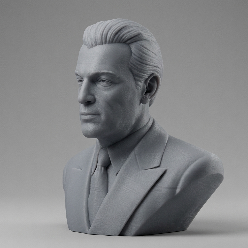 Gary Cooper Bust 3D Printable 3D Model