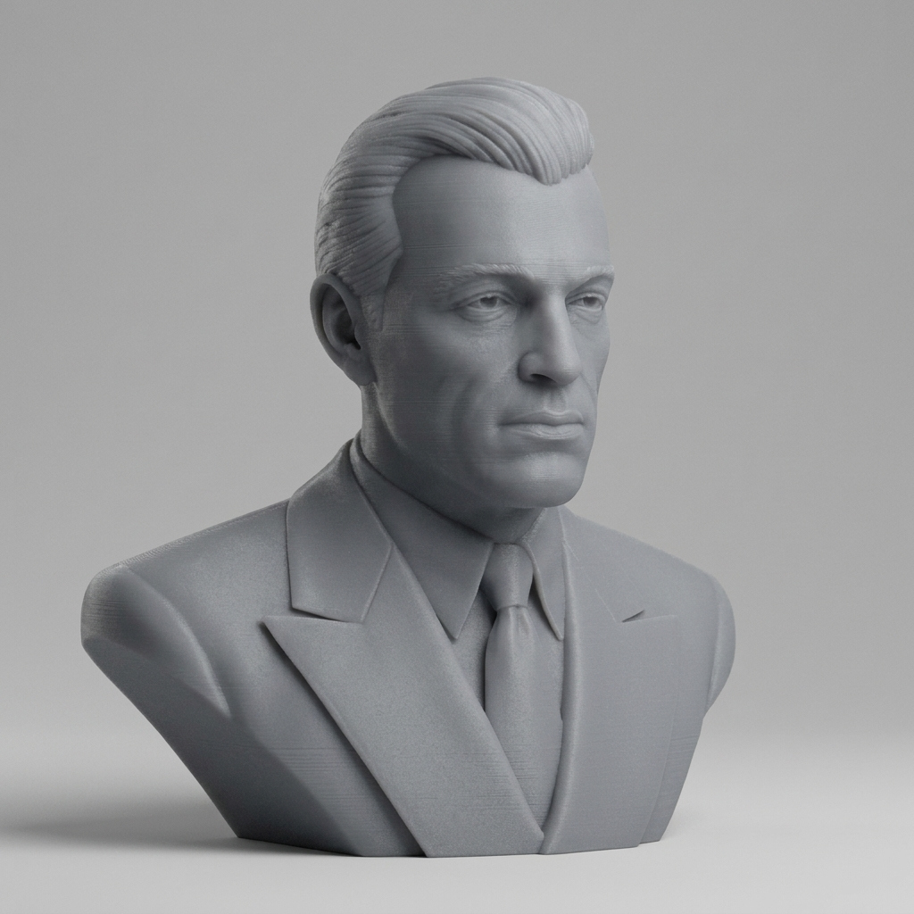 Gary Cooper Bust 3D Printable 3D Model