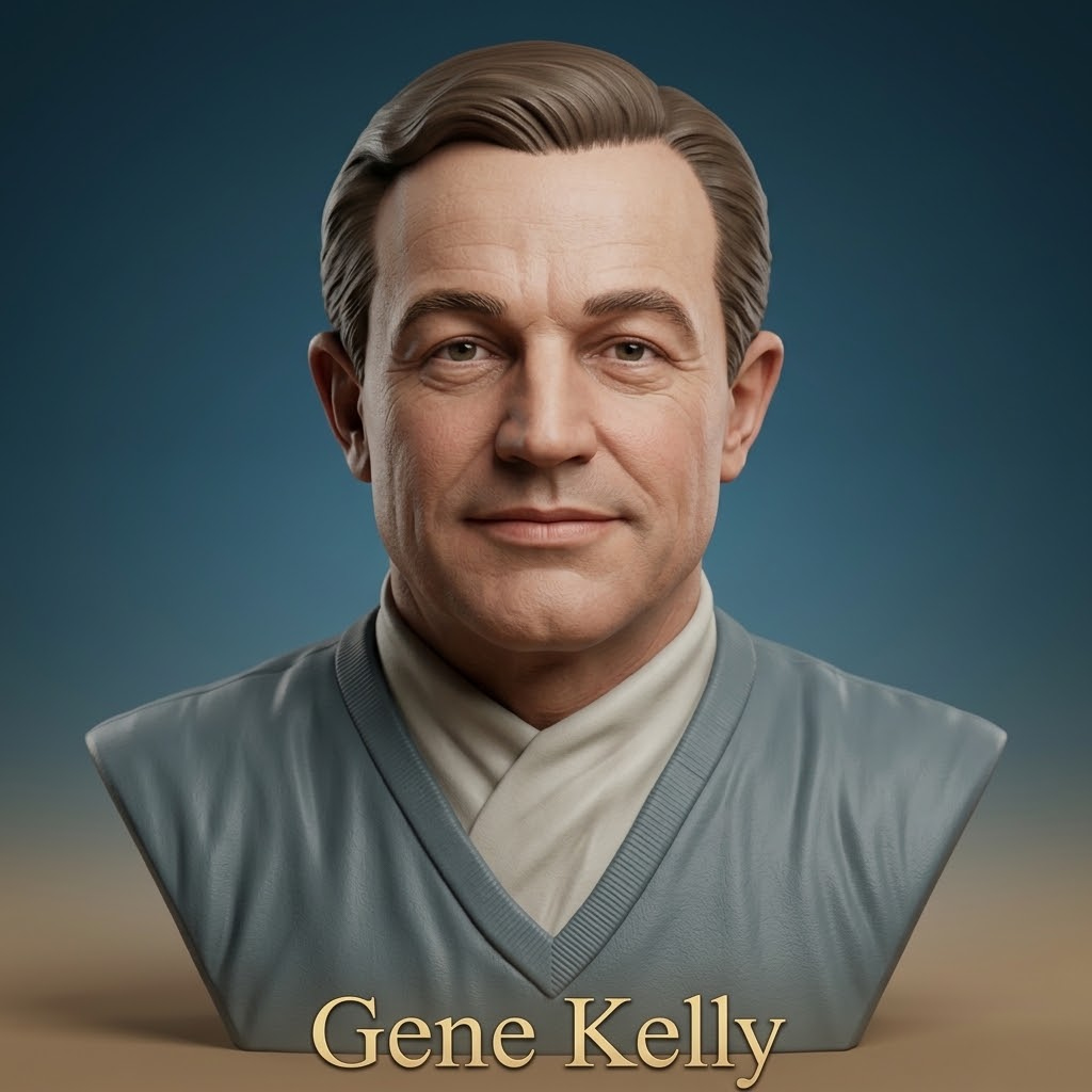 Gene Kelly 3D Printable Bust 3D Model