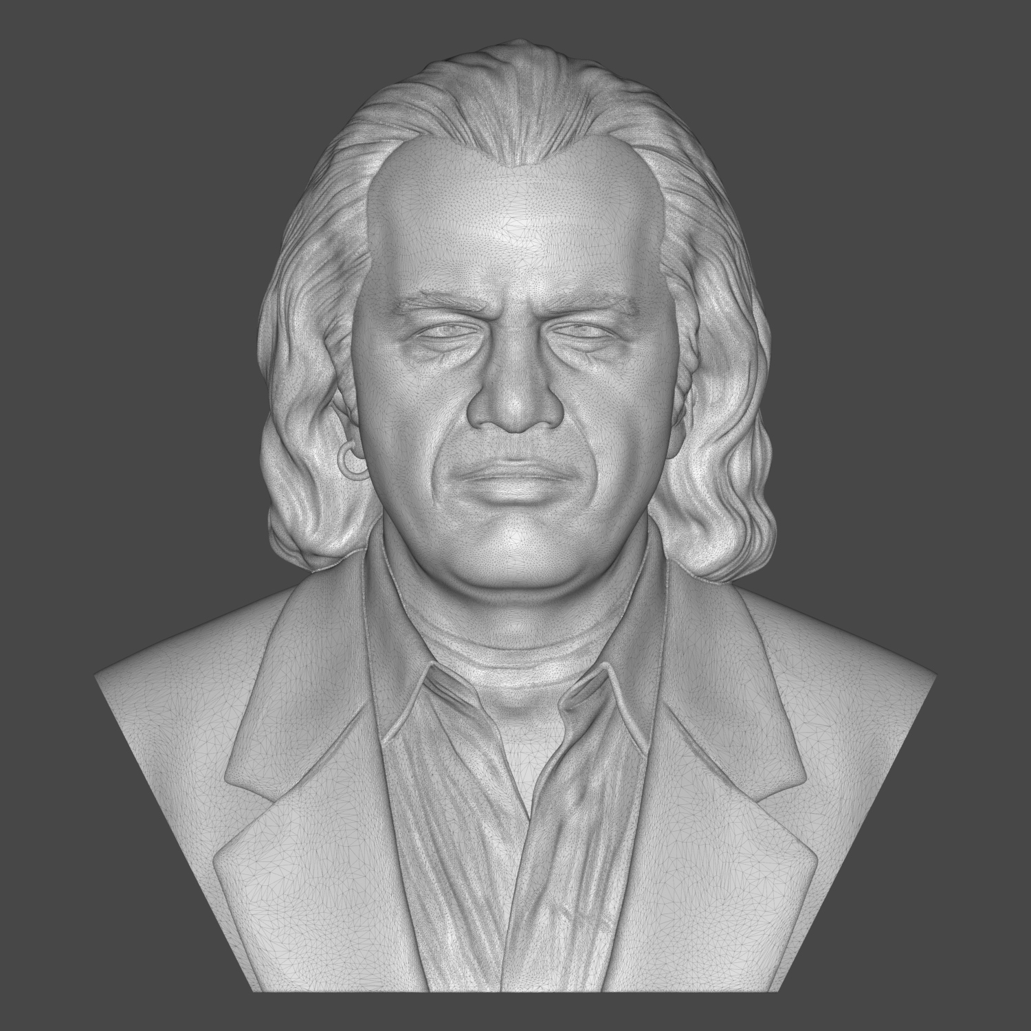 Gene Simmons 3D Printable Bust 3D Model