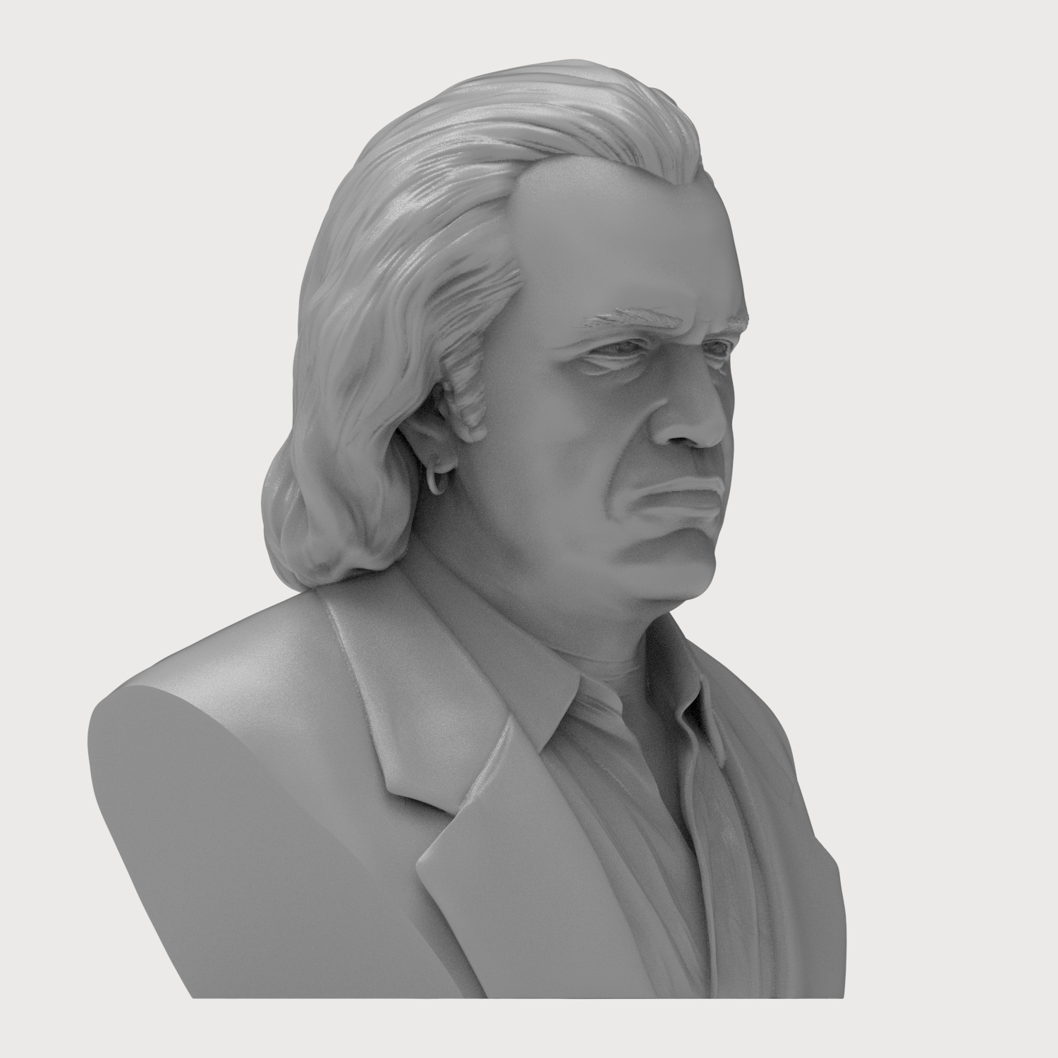 Gene Simmons 3D Printable Bust 3D Model