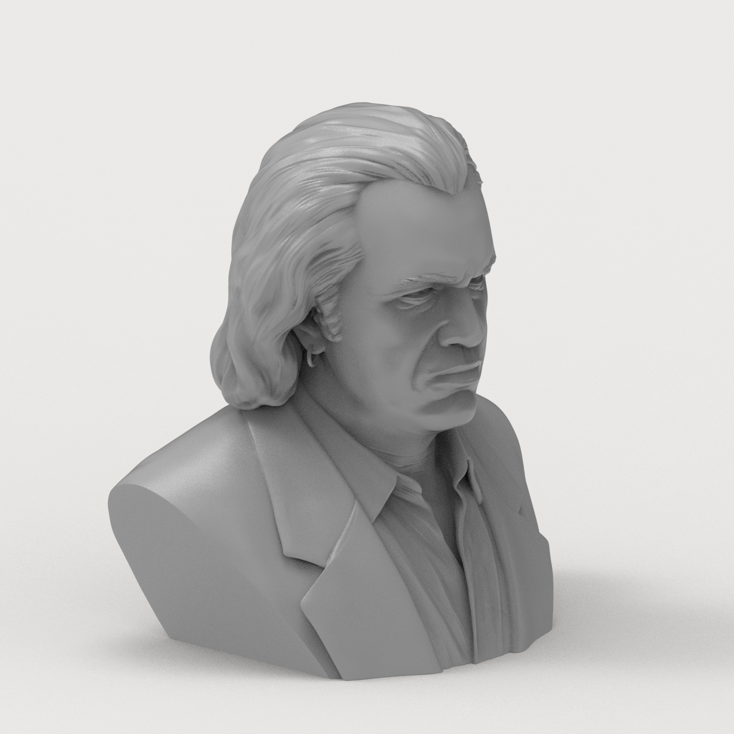Gene Simmons 3D Printable Bust 3D Model