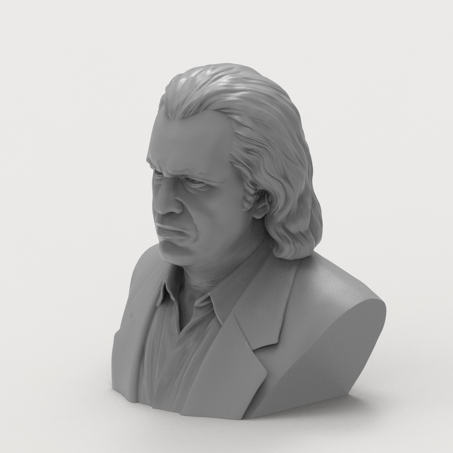 Gene Simmons 3D Printable Bust 3D Model