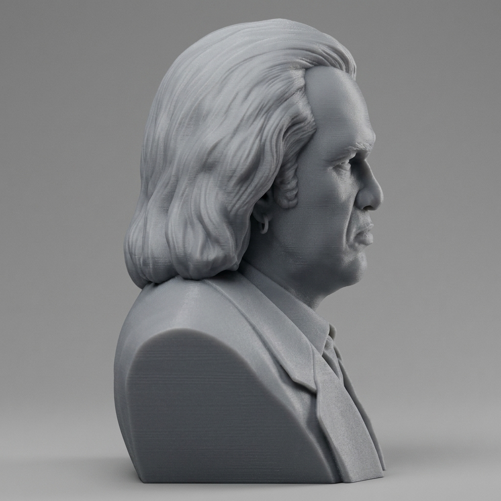 Gene Simmons 3D Printable Bust 3D Model