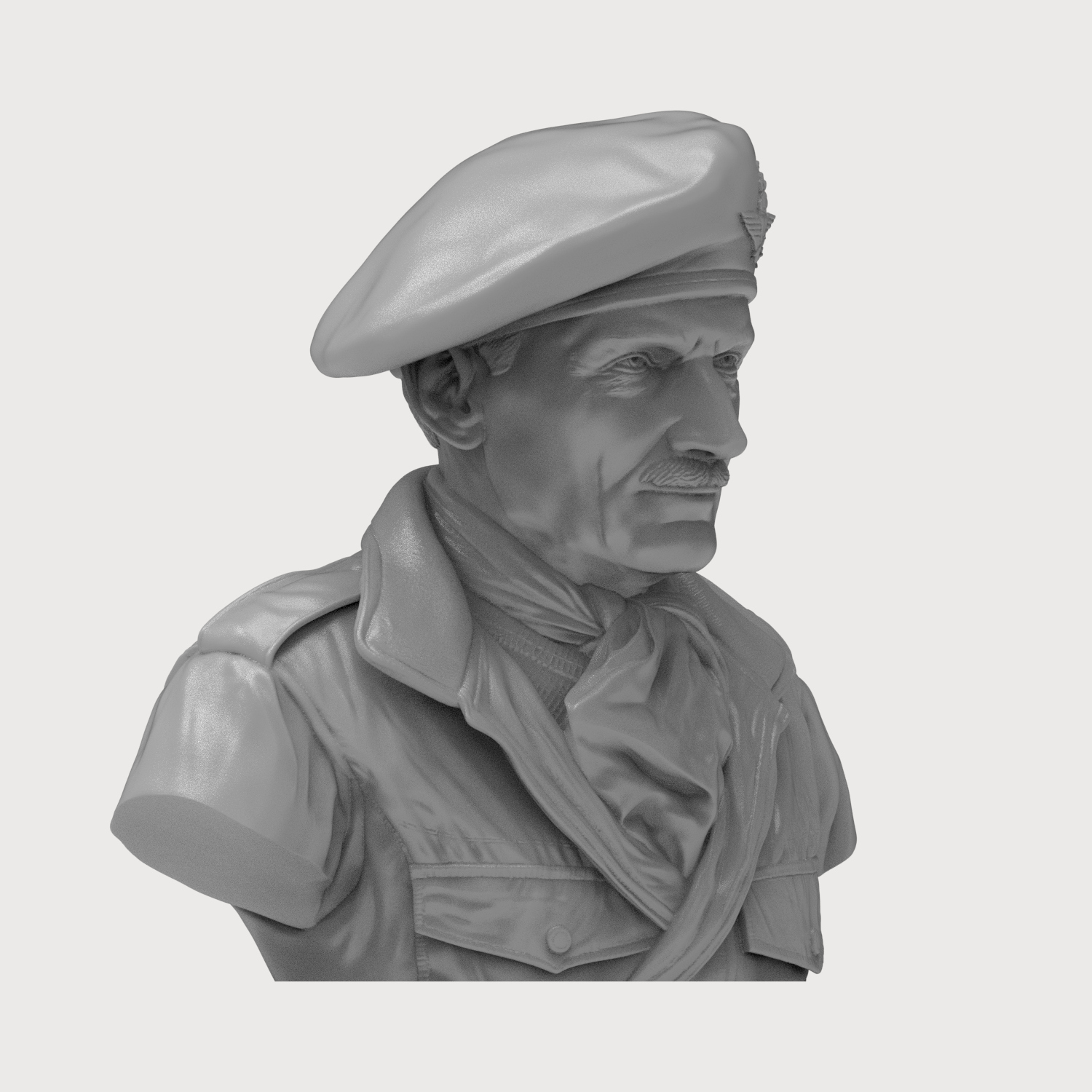 General Bernard Montgomery 3D Printable Bust 3D Model