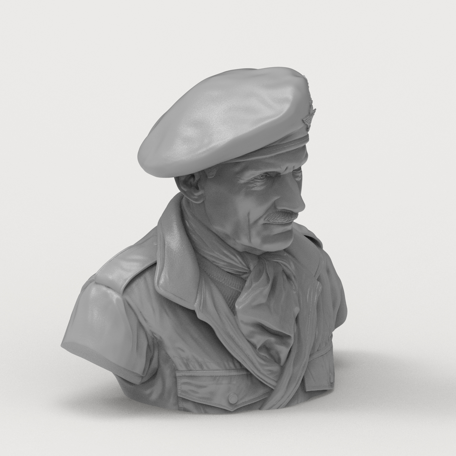 General Bernard Montgomery 3D Printable Bust 3D Model