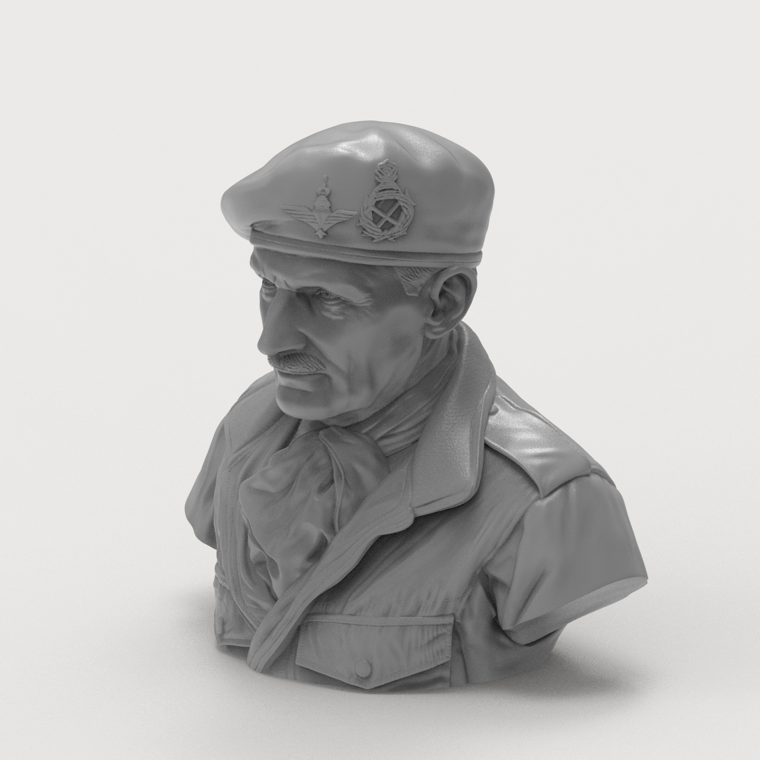 General Bernard Montgomery 3D Printable Bust 3D Model