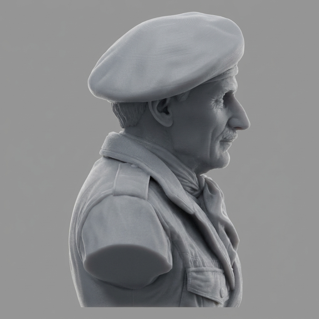 General Bernard Montgomery 3D Printable Bust 3D Model