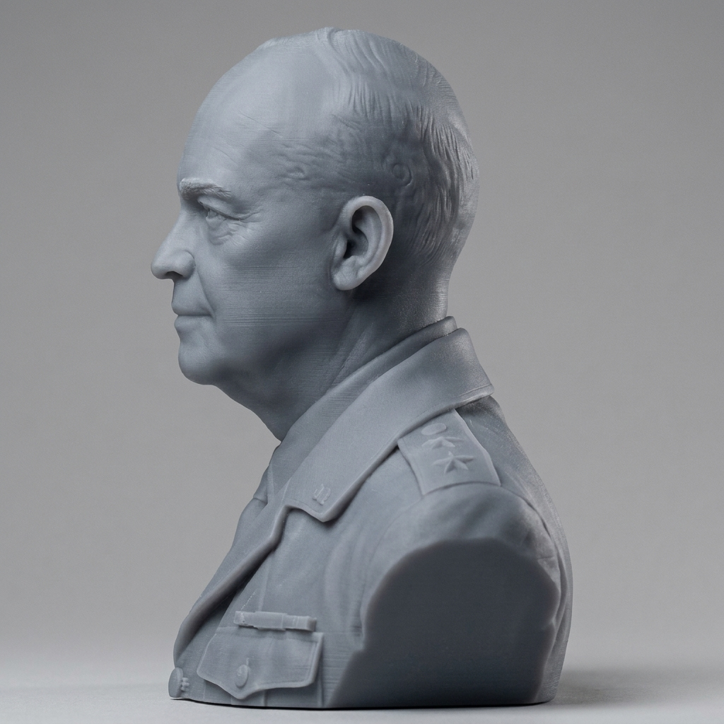 General Dwight D. Eisenhower 3D Printable Bust 3D Model