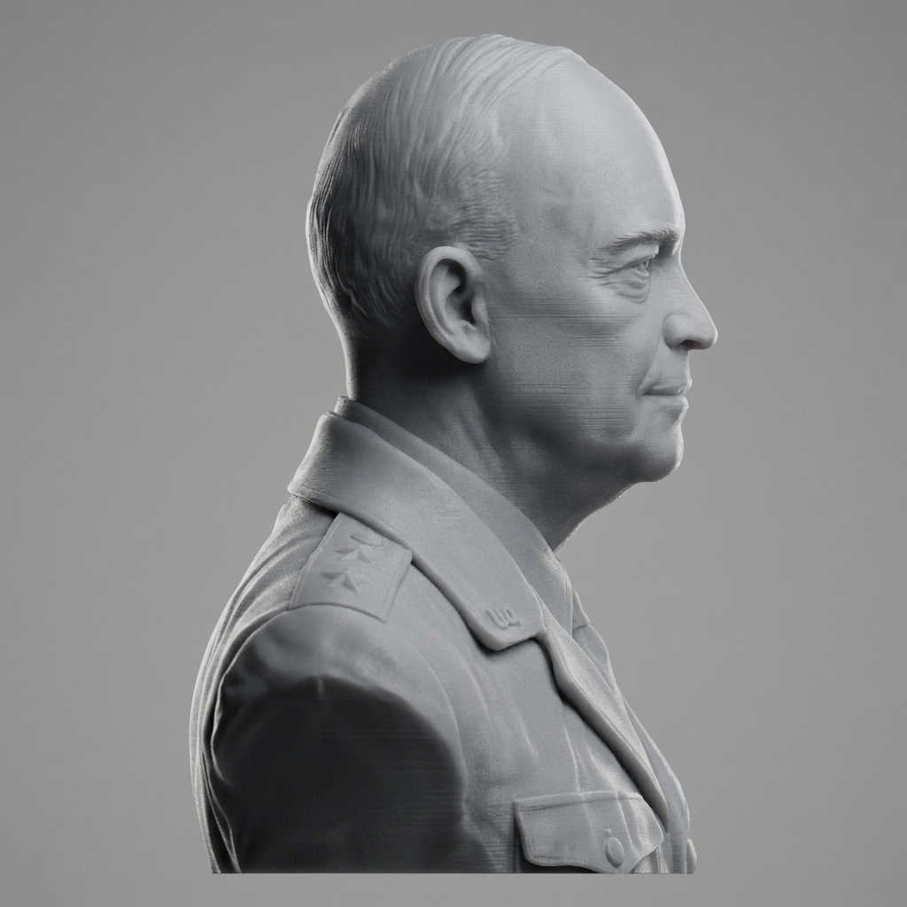 General Dwight D. Eisenhower 3D Printable Bust 3D Model