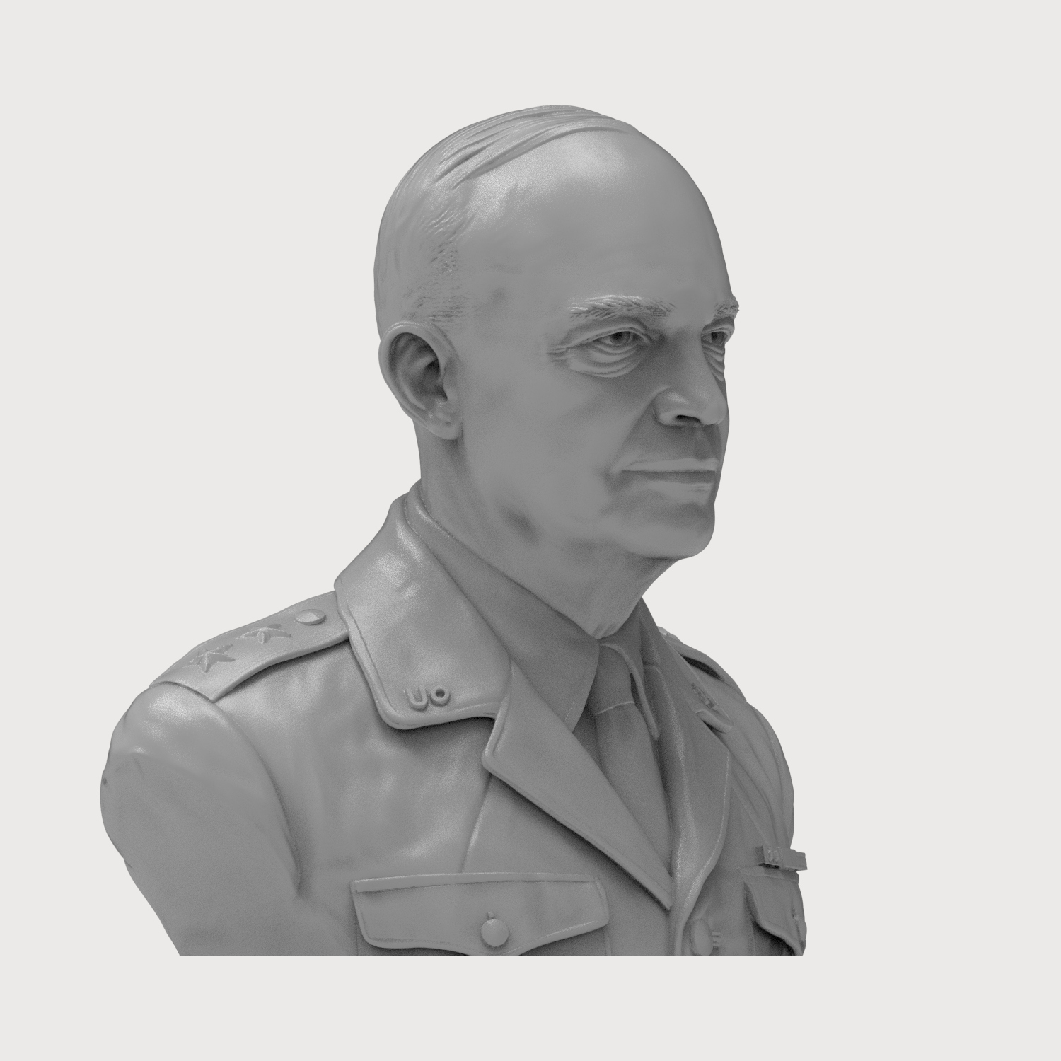 General Dwight D. Eisenhower 3D Printable Bust 3D Model
