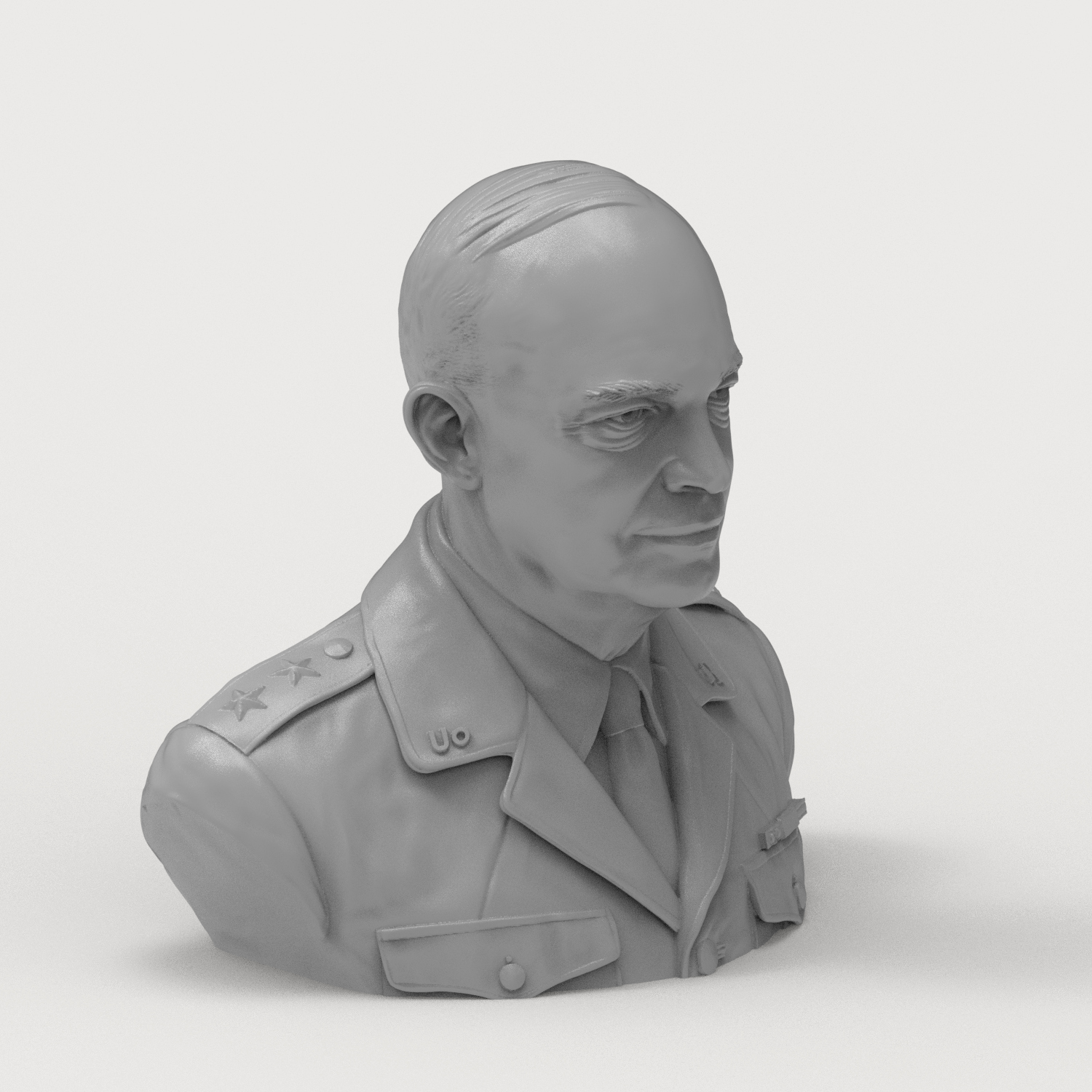 General Dwight D. Eisenhower 3D Printable Bust 3D Model