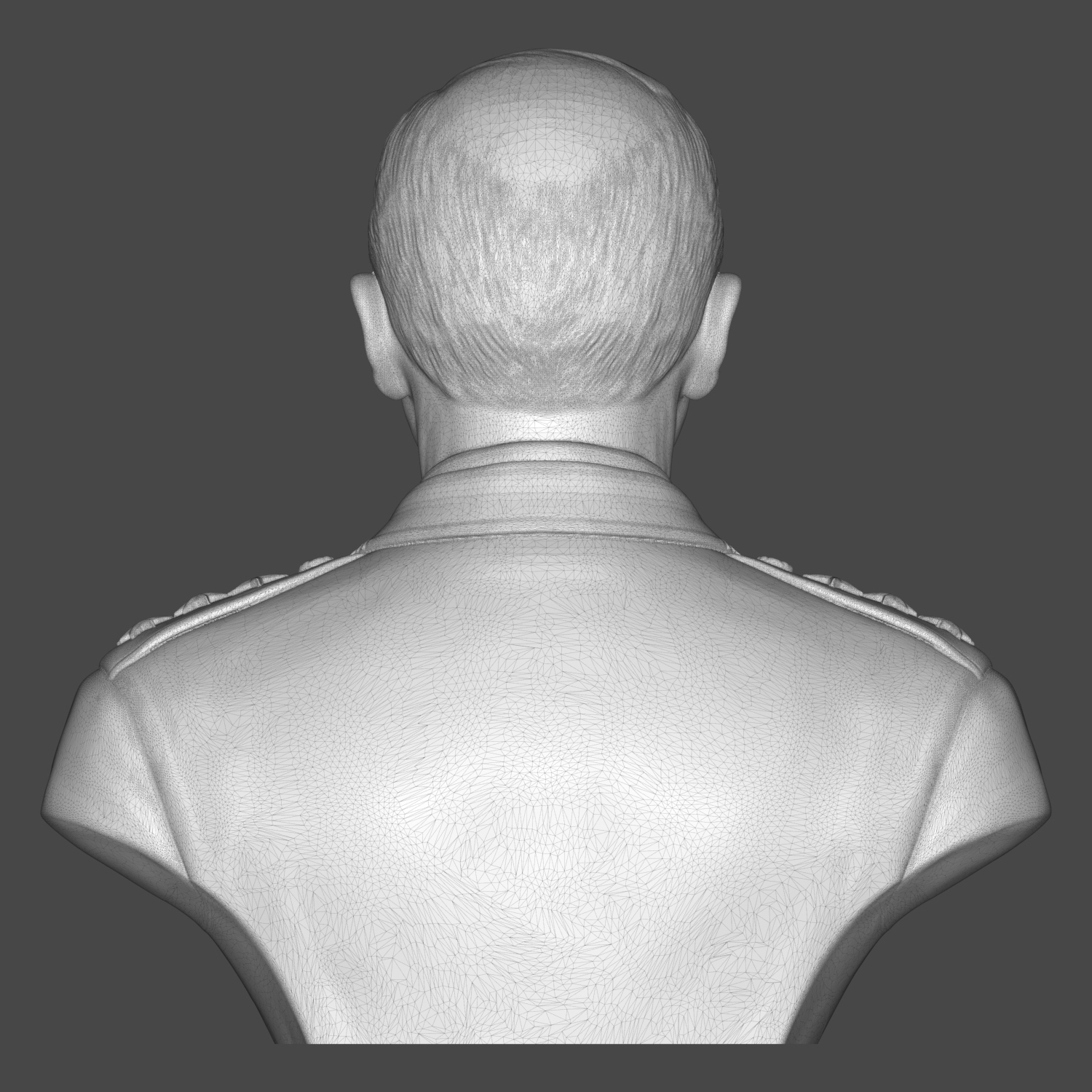 General George Patton 3D Printable Bust 3D Model