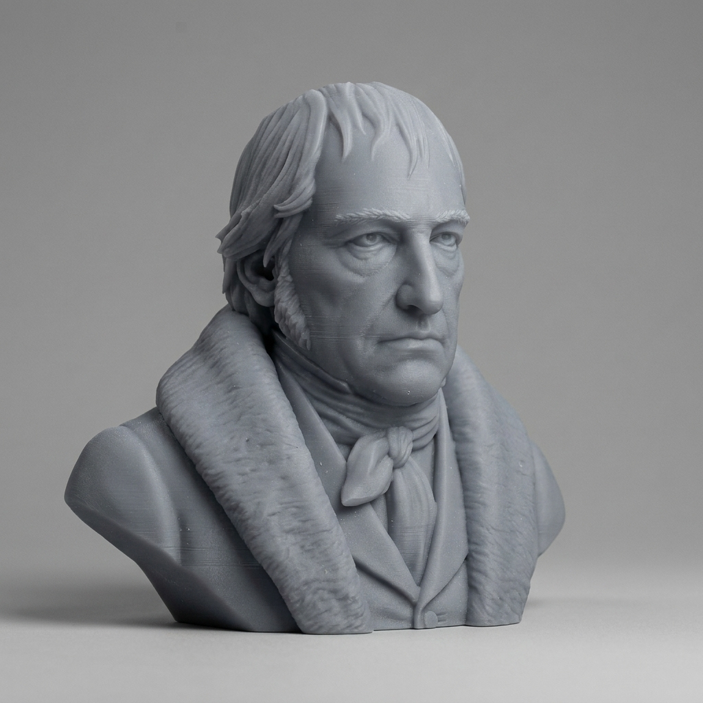 Georg Wilhelm Friedrich Hegel Bust 3D Printable 3D Model
