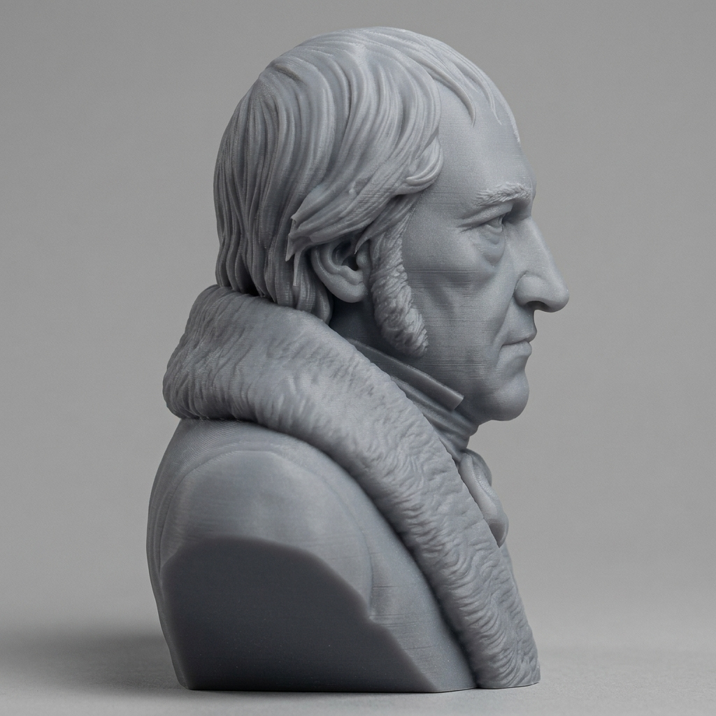 Georg Wilhelm Friedrich Hegel Bust 3D Printable 3D Model