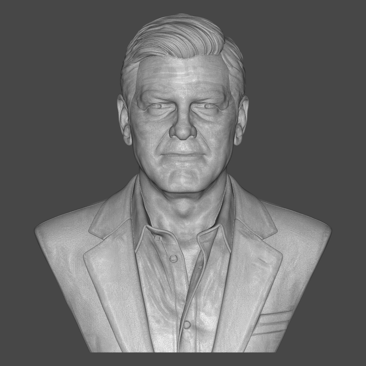 George Clooney 3D Printable Bust 3D Model