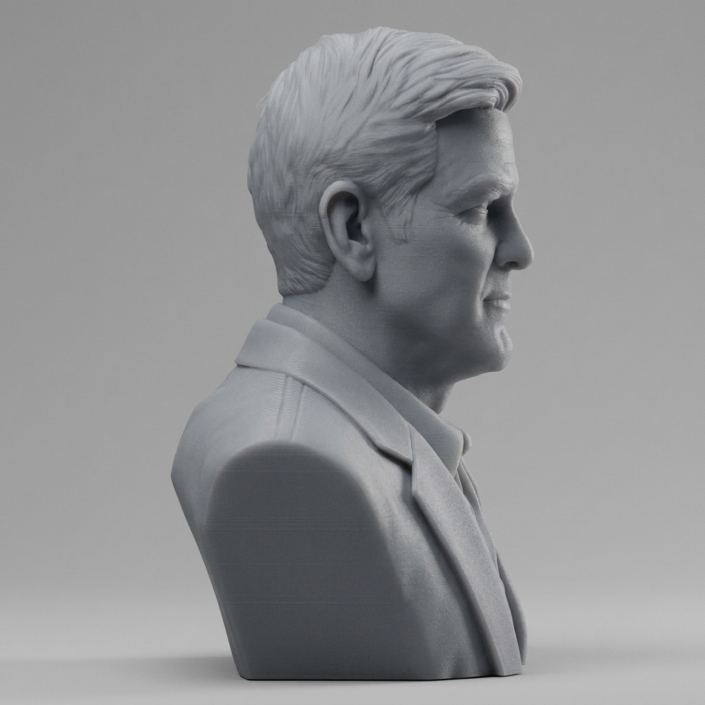 George Clooney 3D Printable Bust 3D Model