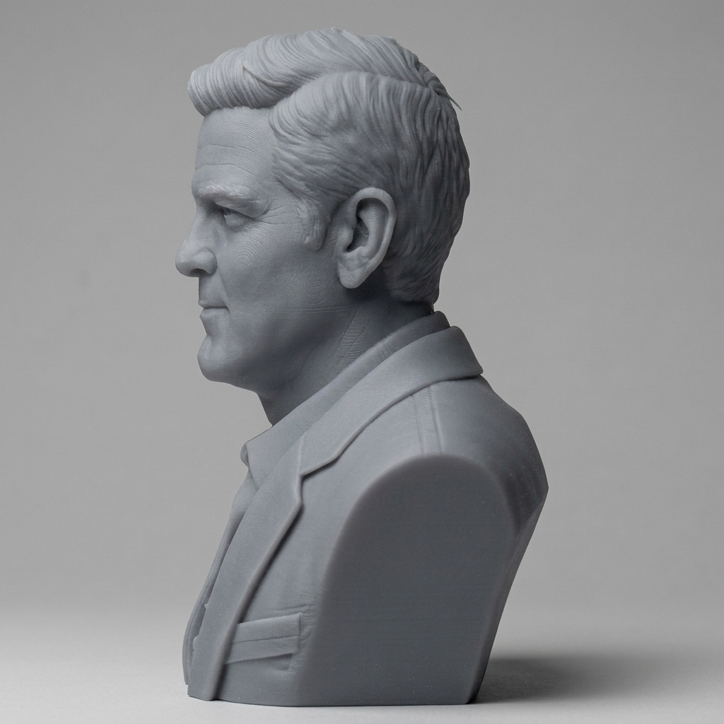 George Clooney 3D Printable Bust 3D Model